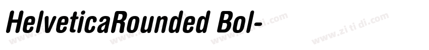 HelveticaRounded Bol字体转换